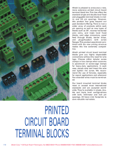 printed circuit board terminal blocks