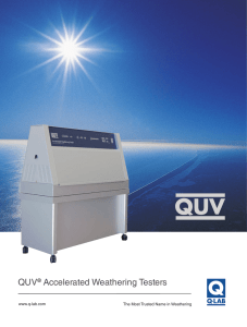 QUV® Accelerated Weathering Testers - Q-Lab
