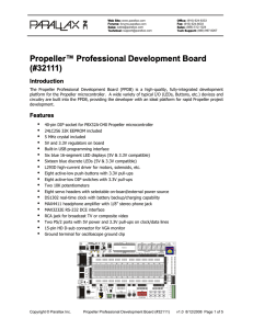Propeller™ Professional Development Board (#32111)