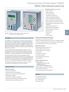 Overcurrent Protection / 7SJ62 - Center