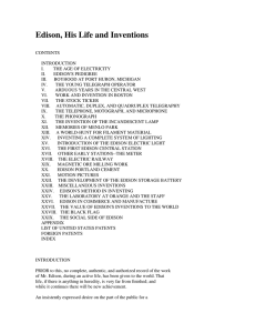 Edison, His Life and Inventions
