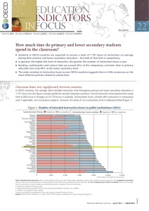 in education indicators focus