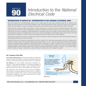 Introduction to the National Electrical Code