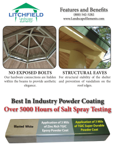 Over 5000 Hours of Salt Spray Testing