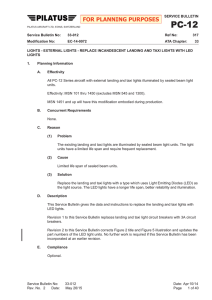 PC-12 Service Bulletin Number 33-012 (Ref. No. 317