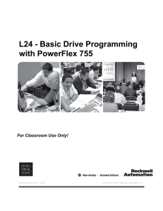 L24 - Basic Drive Programming with PowerFlex 755
