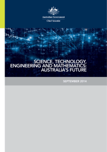 Science, Technology, Engineering and Mathematics: Australia`s Future