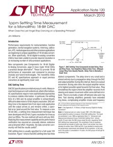 AN120 - 1ppm Settling Time Measurement for a Monolithic 18