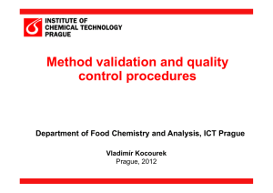 Method validation and quality control procedures