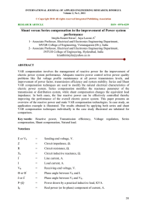 Shunt versus Series compensation in the improvement of Power