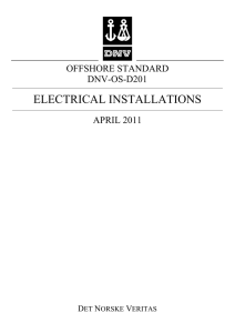 DNV-OS-D201: Electrical Installations
