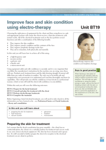 Improve face and skin condition using electro-therapy