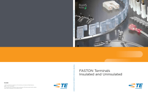 FASTON Terminals Insulated and Uninsulated