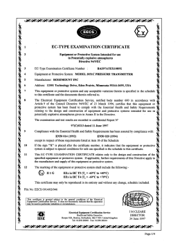 Surface - Baseefa 02 ATEX 0199X, PDF