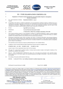 ATEX Certificate