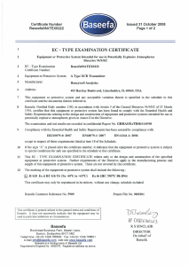 Sensepoint XCD Transmitter ATEX Certificate