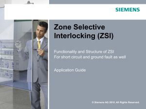 Zone Selective Interlocking (ZSI) - Industry Online Support