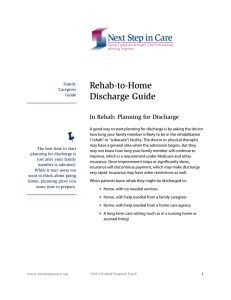 Rehab to Home Guide