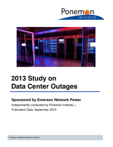 2013 Emerson Data Center Outages FINAL3