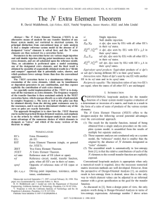 The N Extra Element Theorem - Circuits and Systems I