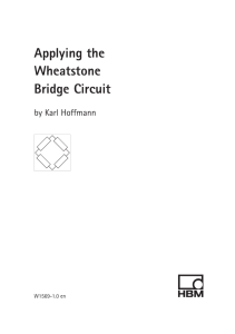 Applying the Wheatstone Bridge Circuit