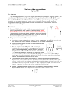 The Laws of Faraday and Lenz