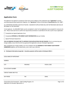 Application Form - Collus PowerStream