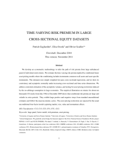 time-varying risk premium in large cross