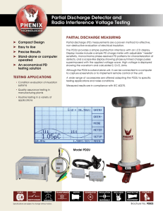 Partial Discharge Detector and radio interference Voltage testing