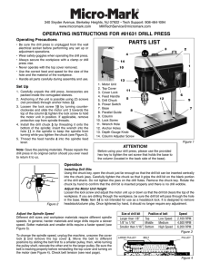 Micro-Mark #81631 Standard Drill Press