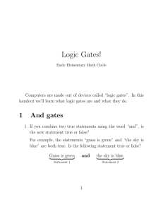 Logic Gates Handout