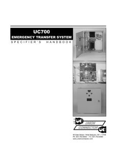 UC700 Specifier Handbook