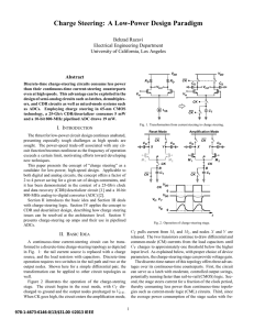 Charge Steering: A Low-Power Design Paradigm