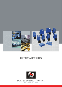 electronic timers - BCH Electric Limited