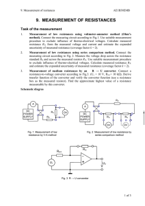 Measurement of resistors