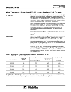 What You Need to Know About 200,000 Ampere Available Fault