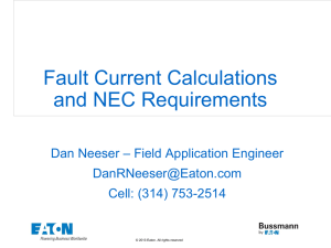 Fault Current Calculations and NEC Requirements
