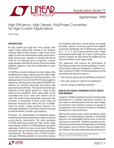 AN77 - High Efficiency, High Density, PolyPhase Converters for