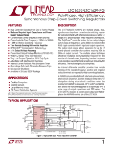 LTC1629 - PolyPhase, High Efficiency