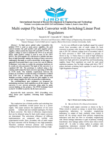 Multi output Fly back Converter with Switching/Linear Post