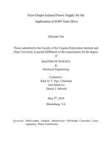 Four-Output Isolated Power Supply for the Application of IGBT Gate