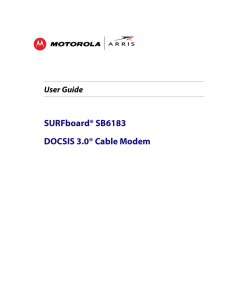 DOCSIS 3.0® Cable Modem