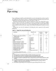 Pipe sizing