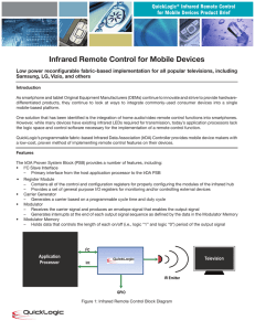 Infrared Remote Control for Mobile Devices