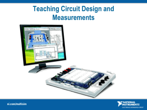Teaching Circuit Design and Measurements