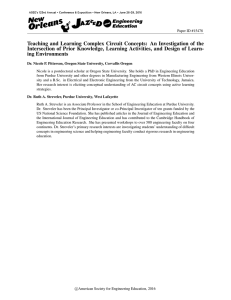 Teaching and Learning Complex Circuit Concepts: An Investigation