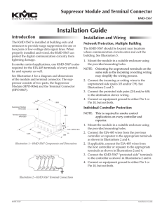 KMD-5567 Installation Guide