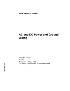 AC and DC Power and Ground Wiring