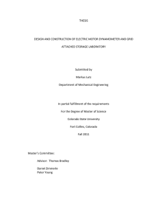 Design and construction of electric motor dynamometer and grid