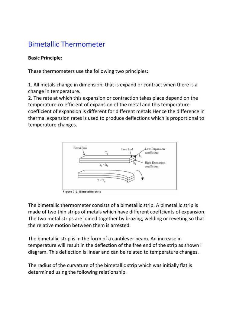 principle of thermometer